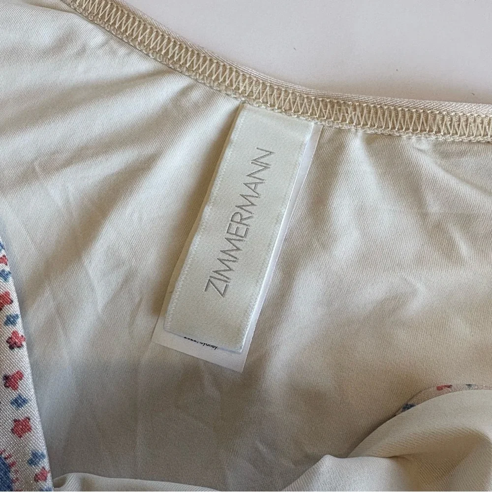 Zimmermann Women's 10-12 Paisley Print Bikini Bottom Cheeky‎ NWOT
